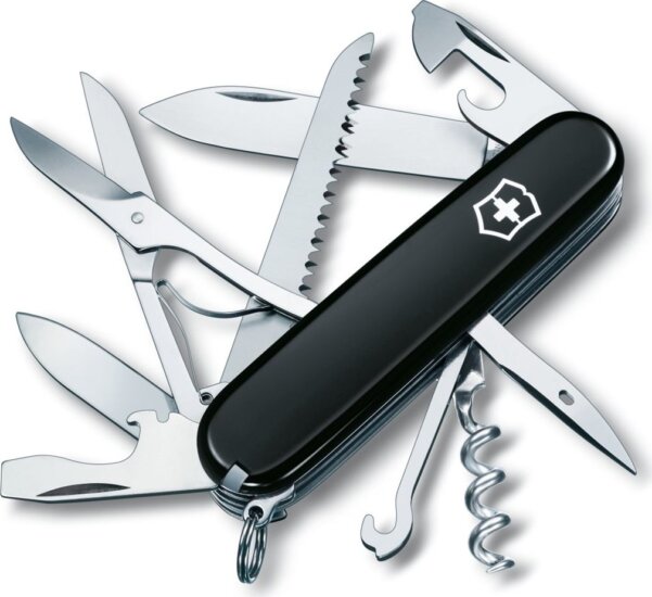 Victorinox 1.3713.3 Huntsman Zsebkés Svájci bicska - Fekete