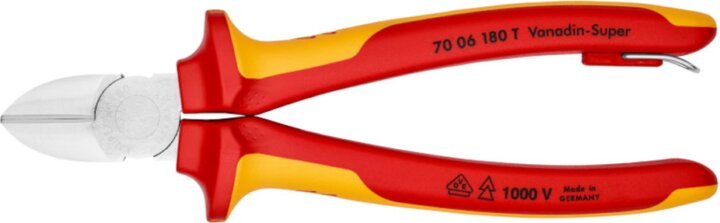 Knipex 70 06 180 T 180mm Oldalcsípőfogó Knipex 70 06 180 T 180mm Oldalcsípőfogó