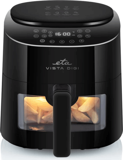 ETA Vista Digi 1168 4.3L Forrólevegős fritőz - Fekete ETA Vista Digi 1168 4.3L Forrólevegős fritőz - Fekete