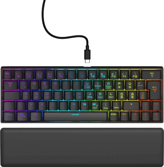 Hama uRage Exodus 760TKL RGB (Red Switch) Vezetékes Gaming Mechanikus Billentyűzet (Fekete) - Magyar