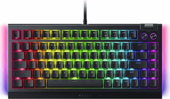 Razer BlackWidow V4 75% (Tactile Switch) Vezetékes Mechanikus Gaming Billentyűzet (Fekete) - Angol (US) Razer BlackWidow V4 75% (Tactile Switch) Vezetékes Mechanikus Gaming Billentyűzet (Fekete) - Angol (US)
