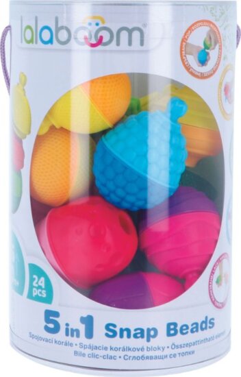 Lalaboom: Montessori Színes gyümölcsök bébi szenzoros fejlesztőjáték - 24 részes