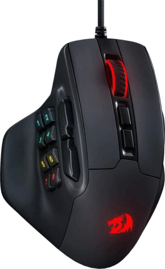 Redragon M811 Aatrox MMO RGB Vezetékes Gaming Egér - Fekete