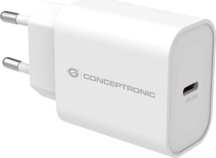 Conceptronic ALTHEA07W USB-C Hálózati Töltő Adapter 20W - Fehér Conceptronic ALTHEA07W USB-C Hálózati Töltő Adapter 20W - Fehér