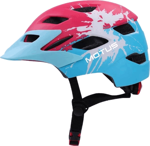 Motus CB46-90A Gyerek Kerékpáros Sisak - Kék/Rózsaszín (S/M 48-58cm)