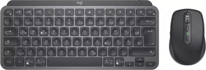 Logitech Mxkeys Mini Wireless Billentyűzet + Egér (Grafitszürke) - Német