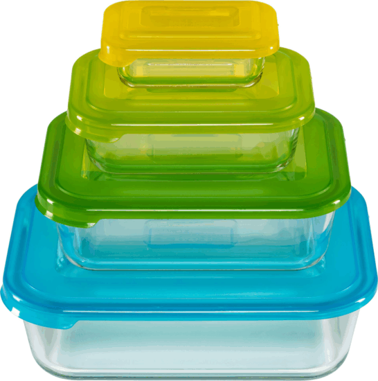 Joseph Joseph 81060 Nest Üveg ételtároló készlet (4 db / csomag)