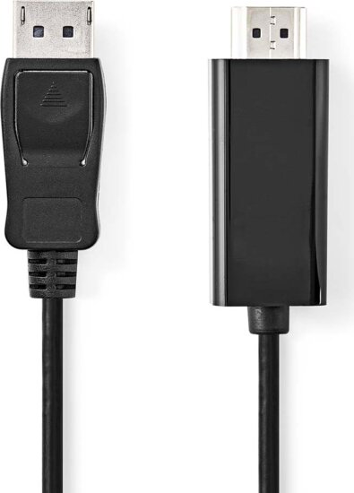 Nedis CCGL37100BK30 DisplayPort 1.2 - HDMI Kábel 3m - Fekete Nedis CCGL37100BK30 DisplayPort 1.2 - HDMI Kábel 3m - Fekete