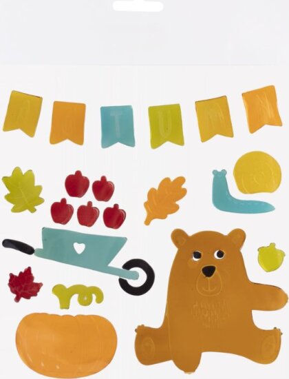 Ablakzselé szett - Medve és tök Dekoráció