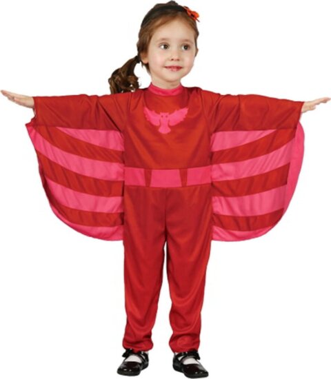 Godan Piros szuperhős lány jelmez - 98-104 cm