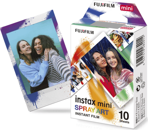 Fujifilm Instax Mini Film Spray Art instant fotópapír (10 db)