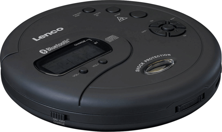 Lenco CD-300 Discman Hordozható CD lejátszó - Fekete