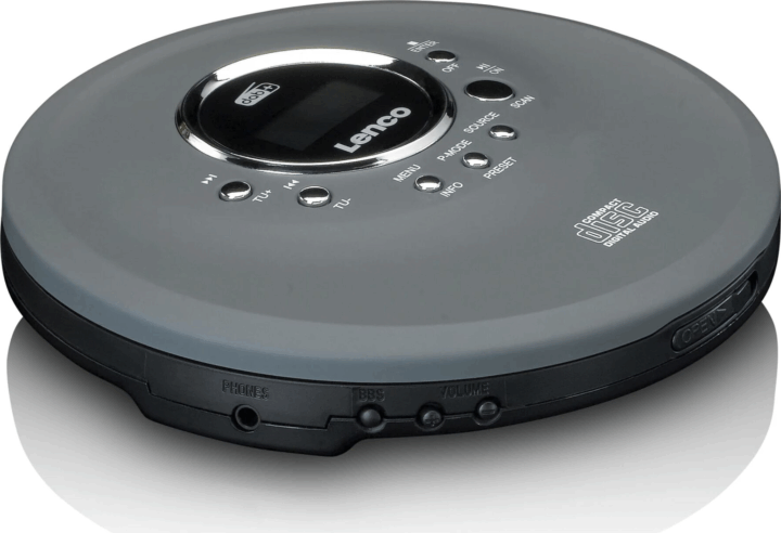 Lenco CD-400 Hordozható CD lejátszó - Szürke