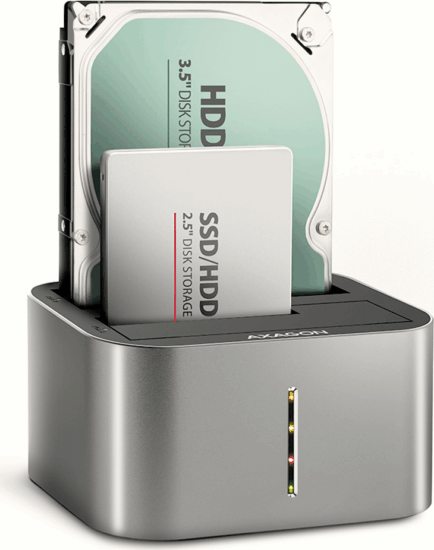 Axagon ADSA-DC HDD Dokkoló és klónozó állomás (USB 3.2 - SATA3) Axagon ADSA-DC HDD Dokkoló és klónozó állomás (USB 3.2 - SATA3)