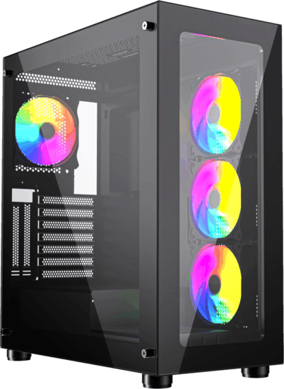 Gembird CCC-FC-X450MAX Számítógépház - Fekete Gembird CCC-FC-X450MAX Számítógépház - Fekete