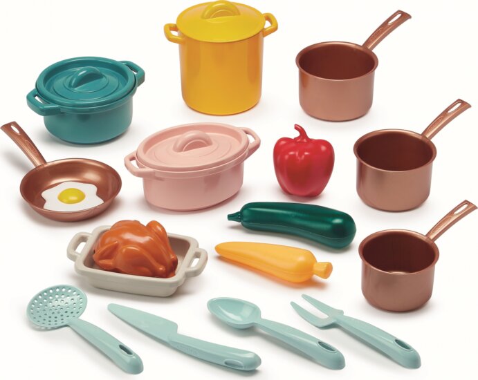 Écoiffier: 20 darabos Edénykészlet kiegészítőkkel