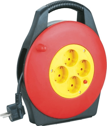 Entac ESCRG4-10 250V Hosszabbítós kábeldob 4 aljzatos 10m - Piros/Sárga Entac ESCRG4-10 250V Hosszabbítós kábeldob 4 aljzatos 10m - Piros/Sárga