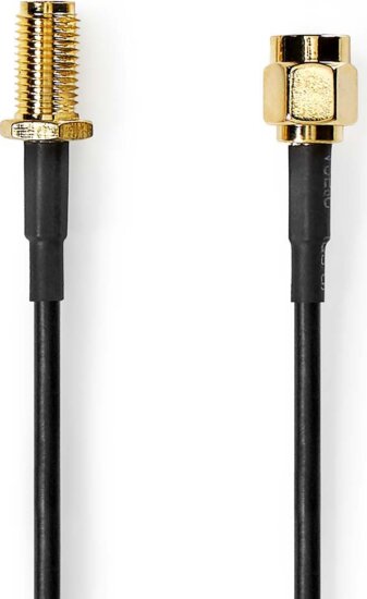 Nedis CSGL02010BK50 SMA antenna kábel 5m - Fekete