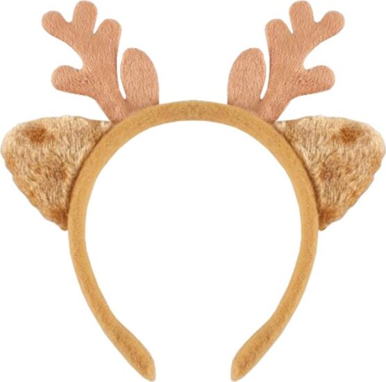 Rénszarvas hajpánt agancsokkal és fülekkel