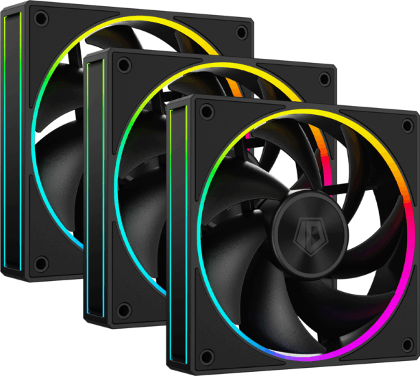 ID-Cooling AF-127-ARGB-W 120mm PWM ARGB Rendszerhűtő - Fekete (3db/csomag) ID-Cooling AF-127-ARGB-W 120mm PWM ARGB Rendszerhűtő - Fekete (3db/csomag)