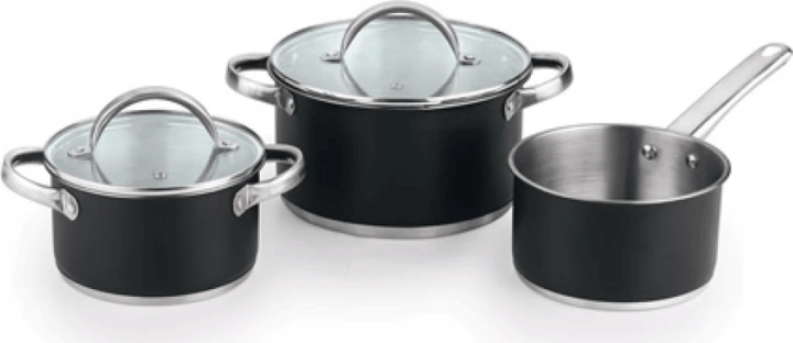 Bergner BGEU-5508 Edénykészlet - Fekete (3 részes)