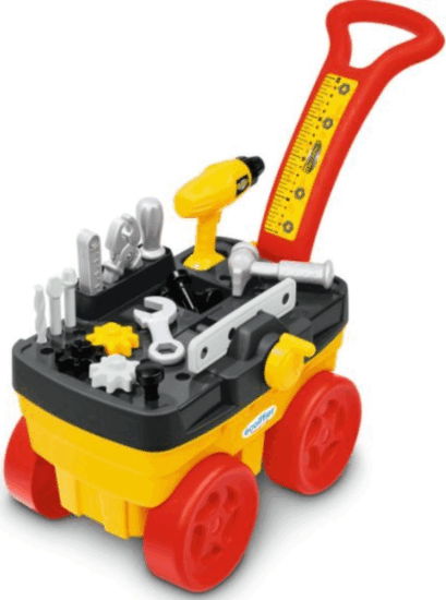 Ecoiffier: 19 darabos Húzható szerelőkocsi