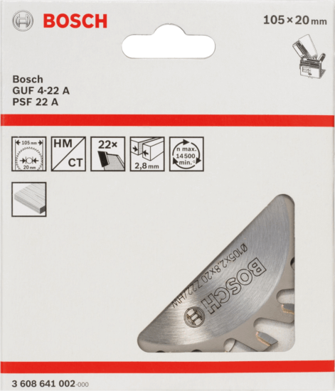 Bosch 3608641002 22Z Tárcsamaró - 105x20mm