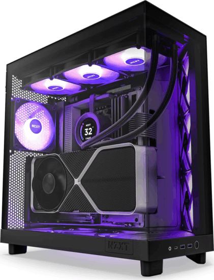 NZXT H6 Flow RGB Számítógépház - Fekete