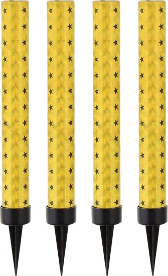 Godan arany-fekete csillagos torta tűzijáték - 12 cm (4 darabos)