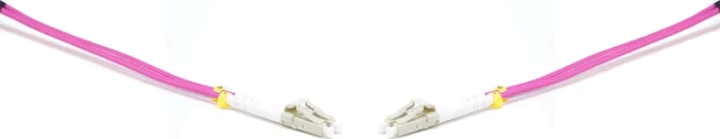 LinkEasy FPC-LCU-LCU-OM4-5M-D optikai patch kábel LC Duplex 5m - Rózsaszín