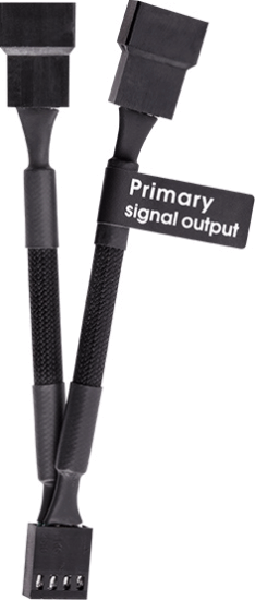 Thermaltake TTMOD PWM 4Pin Ventillátor Y kábel Thermaltake TTMOD PWM 4Pin Ventillátor Y kábel