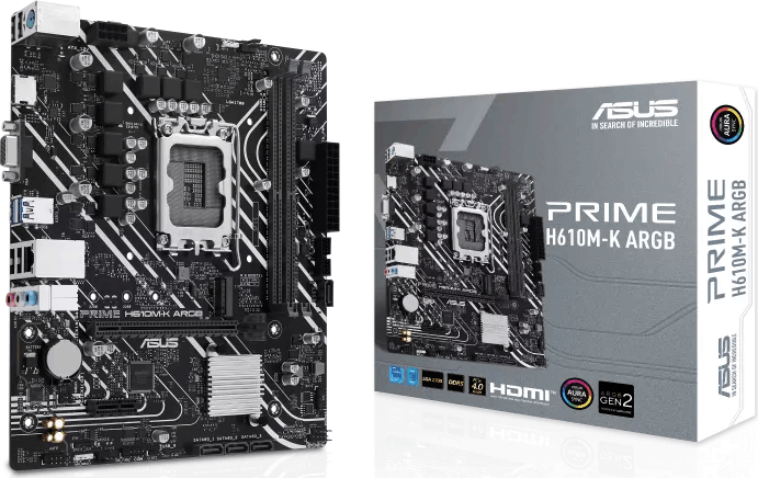 Asus Prime H610M-K ARGB Alaplap