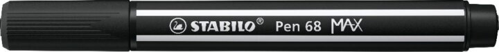 Stabilo Pen 68 Max 1-5 mm Rostirón - Fekete