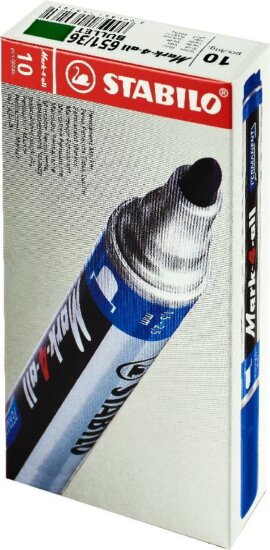 Stabilo Mark-4-All Alkoholos marker készlet - Zöld (10 db / csomag)