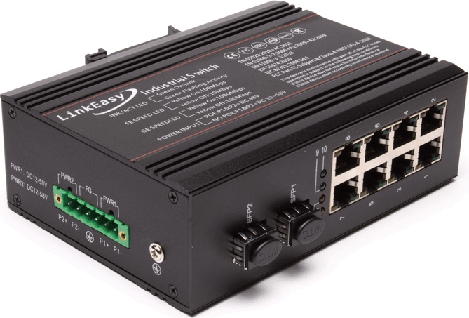 LinkEasy ISW-208-PWR Ipari Gigabit PoE Switch LinkEasy ISW-208-PWR Ipari Gigabit PoE Switch