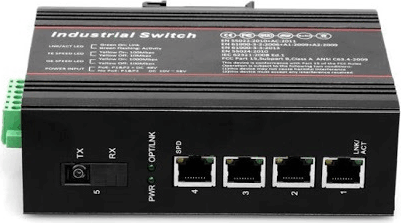 LinkEasy ISW-104-PWR Ipari Gigabit PoE Switch