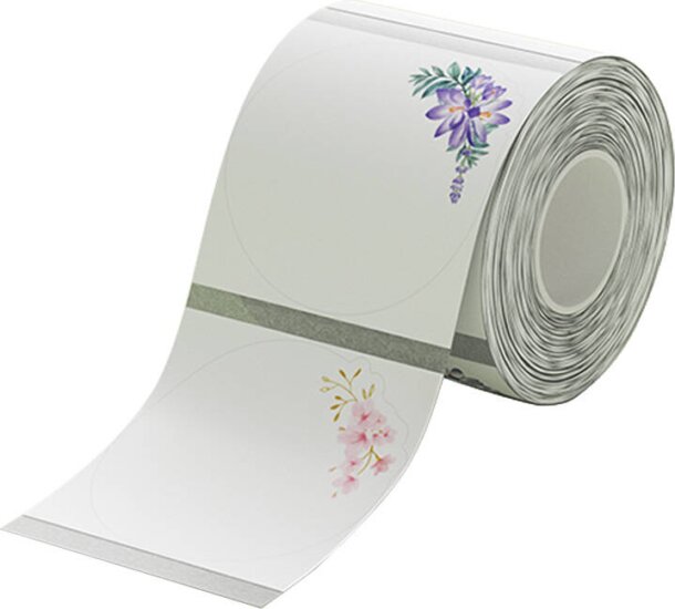 Niimbot 41 x 41 mm Címke hőtranszferes nyomtatóhoz (170 címke / tekercs) - Átlátszó/Mintás