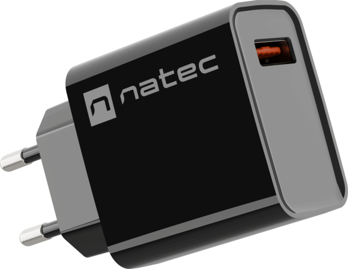 Natec Ribera NUC-2058 USB-A Hálózati Töltő Adapter 18W - Fekete Natec Ribera NUC-2058 USB-A Hálózati Töltő Adapter 18W - Fekete