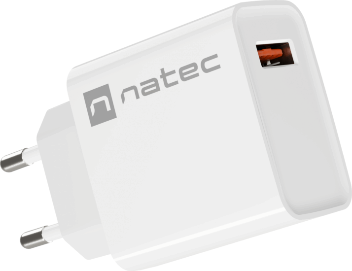 Natec Ribera NUC-2057 USB-A Hálózati Töltő Adapter 18W - Fehér