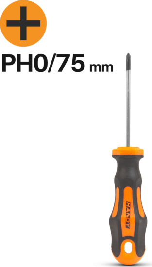 Handy 10522 PH0 / 75mm Kereszthornyos csavarhúzó Handy 10522 PH0 / 75mm Kereszthornyos csavarhúzó