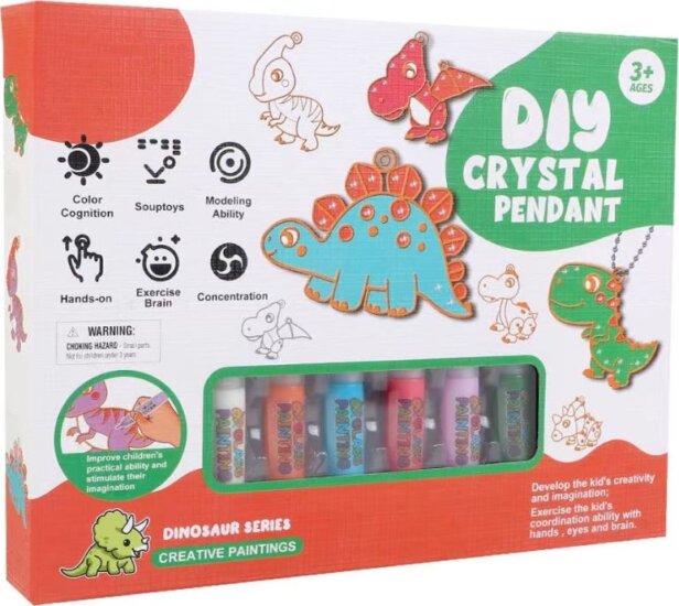 Eocici: Csináld magad dinoszaurusz kristály-medál szett