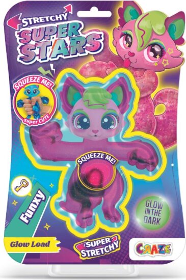 Craze Stretchy Superstars Nyújtható állatfigura: Funkxy - 16 cm