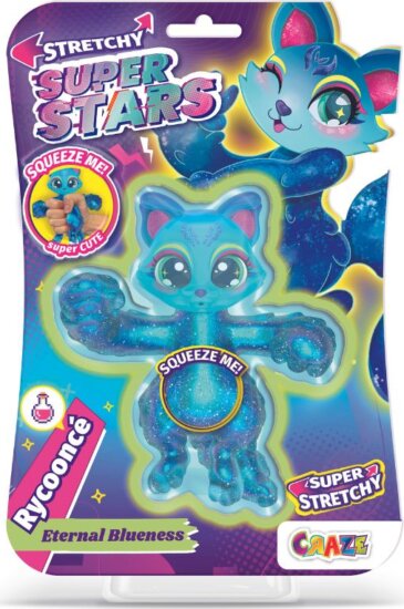 Craze Stretchy Superstars Nyújtható állatfigura: Rycooncé - 16 cm