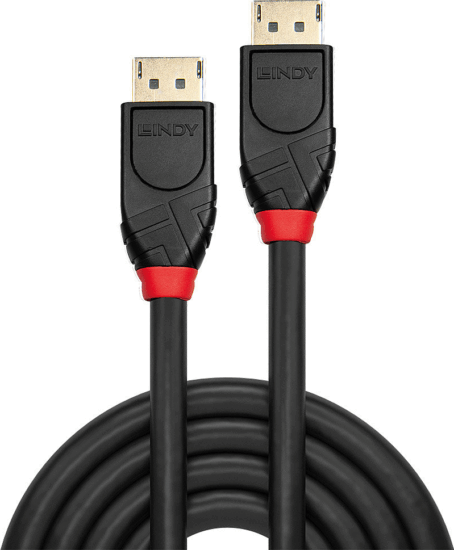 Lindy 41078 DisplayPort 1.2 - DisplayPort 1.2 Kábel 10m - Fekete