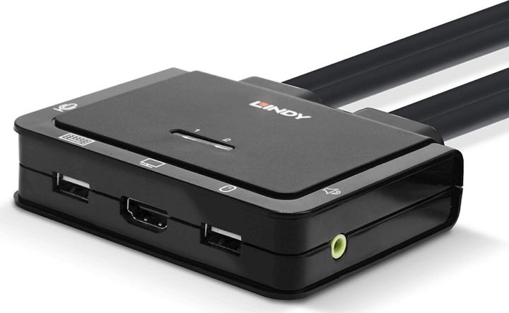 Lindy 42347 HDMI / USB-C 2-port KVM Switch