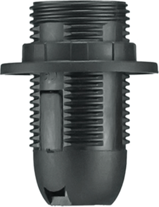 Anco 321463 E14 40W Foglalat gyűrűvel - Fekete