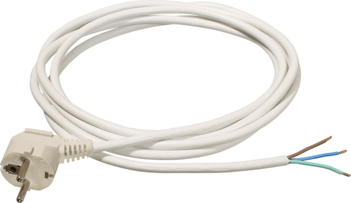 Anco 321391 250V Hálózati tápkábel 3m - Fehér