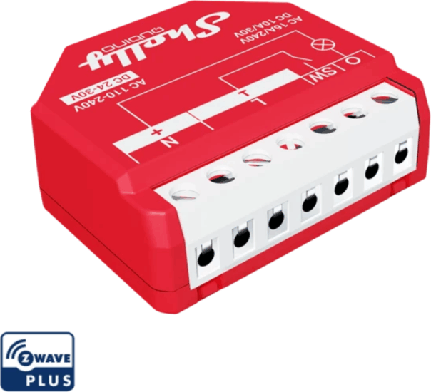 Shelly Qubino Wave 1 Áramkörös Fogyasztásmérős Okosrelé