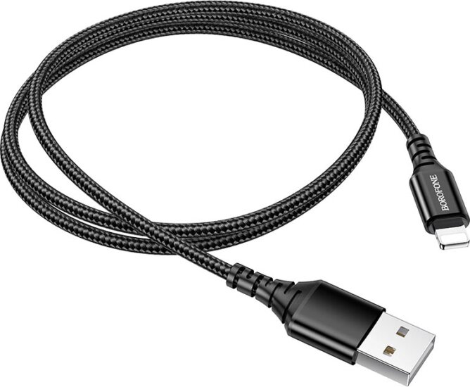 Borofone BX54 USB-A apa - Lightning apa 2.0 iPhone töltőkábel - Fekete (1m) Borofone BX54 USB-A apa - Lightning apa 2.0 iPhone töltőkábel - Fekete (1m)