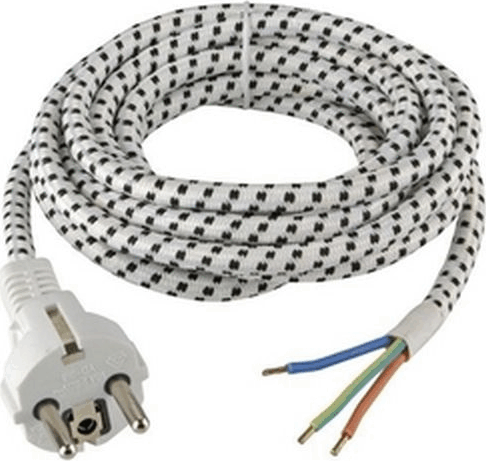 Commel 0333 Vasaló Hálózati tápkábel 2m - Fekete/Fehér Commel 0333 Vasaló Hálózati tápkábel 2m - Fekete/Fehér